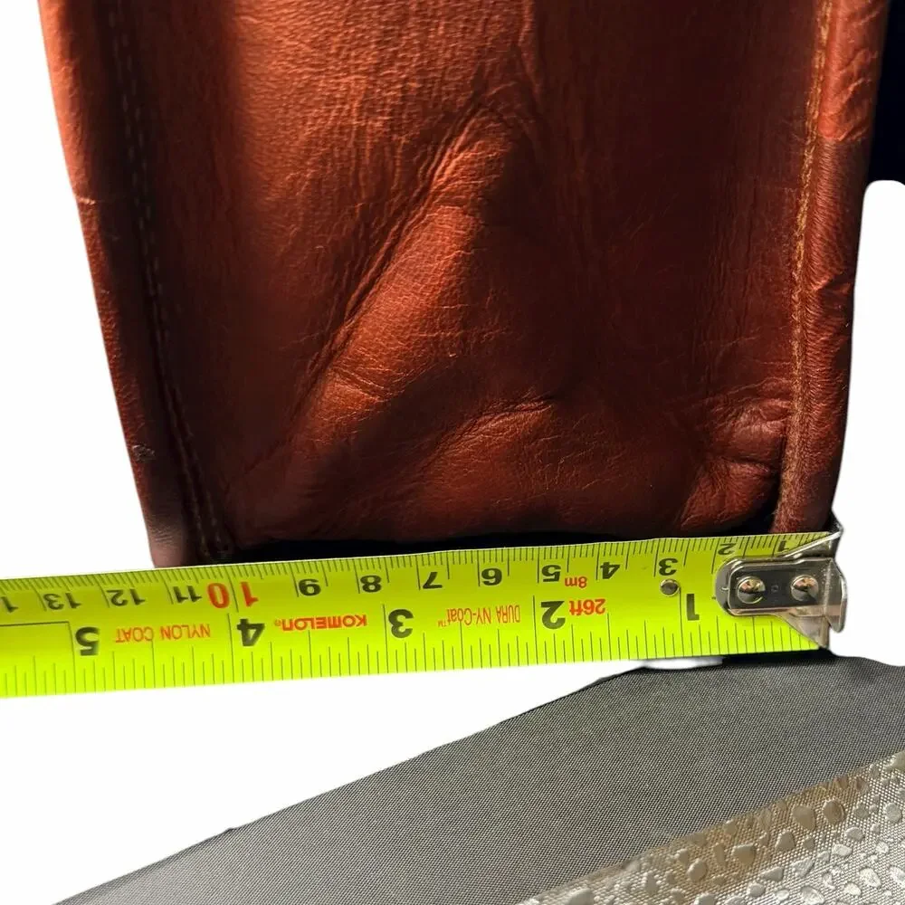 Handmade Brown Leather Messenger Bag Laptop Crossbody Satchel
